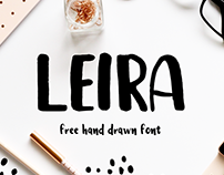 Leira - Free Hand Drawn Brush Font