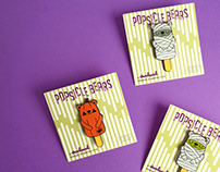 "Popsicle Bears" enamel pins - Halloween Edition!