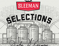 Sleeman Selections Label Illustrated by Steven Noble