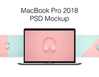 Macbook Pro 2018 PSD Mockup