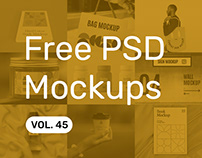 Free PSD Mockups vol. 45