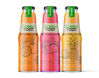 Juice bottle label design
