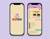 Identité visuelle Yummy pour application Mobile/STUDI