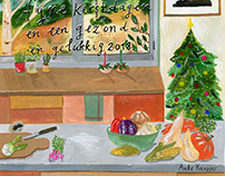Christmas card design for Oudman Keukens