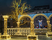 Christmas decorations in Krakow