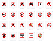 Road traffic signs and signage or customized images