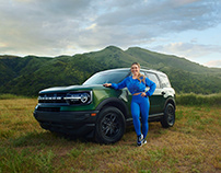 Chiquis and her Ford Bronco Sport