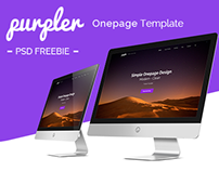 Purpler - Onepage PSD Template (FREEBIE)