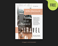 Free Travel Flyer PSD Template