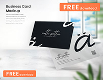 (FREE) Business Card Mockup