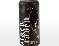Black Raven Craft Beer Shrink Sleeve Label