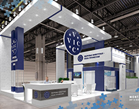 Design project of the exhibition stand of the VIC group