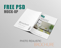 FREE Realistic Brochure Mockup