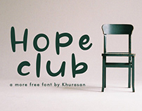 Hope Club free font for commercial use
