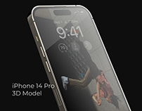 iPhone 14 Pro 3D Model for Blender