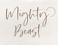 Mighty Beast Handwritten Script font
