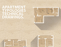 Apartment Typologies Technical Drawings.