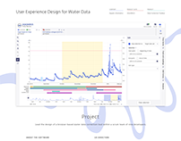 UX design for water data visualization and correction
