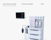 Vital Medics web interface design