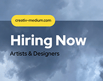 Creativ Medium is hiring Artists and Designers