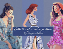 A collection of seamless patterns