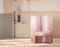 Molded Gradient Chair