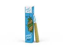 Weed Joint Pre-Roll Packaging Mockup