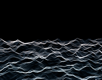 Abstract Waves 3 -Black and White- / HD, 4K