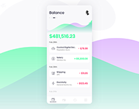 Balance · Wallet app concept