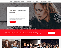 Acting Agency WordPress Website design