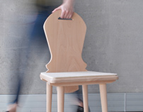 Juhas - chair inspired by traditional folk furniture
