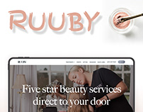 Ruuby - UI/UX design for beauty services web app