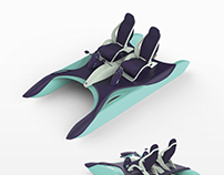 Water Strider: Recreational paddle boat for two persons