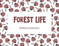 Forest life Pattern collection