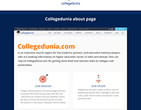 Collegedunia About us Redesign