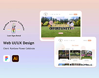 Rainbow Flower Celebrate - Website UI/UX Design Project