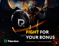 POKERDOM — Landing page | Banners | Promo video Betting