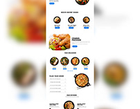 Food delivery web Ui landing page