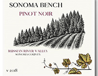 Sonoma Bench Label Illustrated by Steven Noble