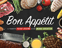 Bon Appétit - Food Scene Mockup Generator