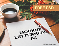 Free Mockup LetterHead A4