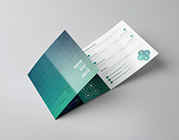 Sencrise Square Tri-fold Brochure Template 