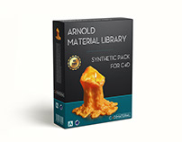 Arnold material library for C4D - C4DToA Synthetic Pack