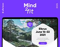 Mind2Fit website and brand identity