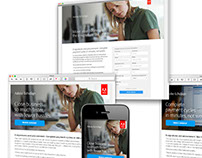 Adobe campaign emails and landing pages