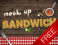 Free - Sandwich text mock-up