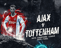 Ajax vs Tottenham UCL Semi Final Poster