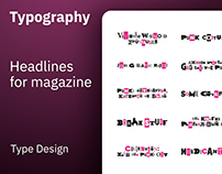 Typography for Book Magazine