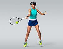 The latest tennis shoot with ASICS and Zhang Shuai