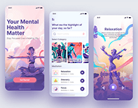 Meditation mobile App UI